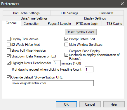 How do I change the Price Format in eSignal 10.6? – eSignal Knowledge Base